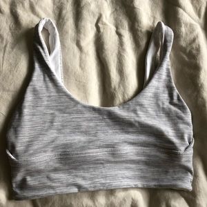 Lululemon Reversible Align Bra A-C cup 6 white/spacedye